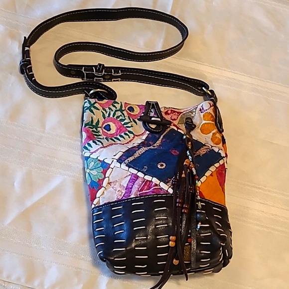 Raj Anthropologie Messenger Bag Women's Boho Hippie Made in India Unique NWT - Picture 5 of 16